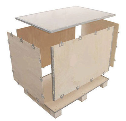 Giá tốt Tái chế tái sử dụng Hộp vận chuyển gỗ Hàng hóa nguy hiểm Hộp pallet gỗ trực tuyến