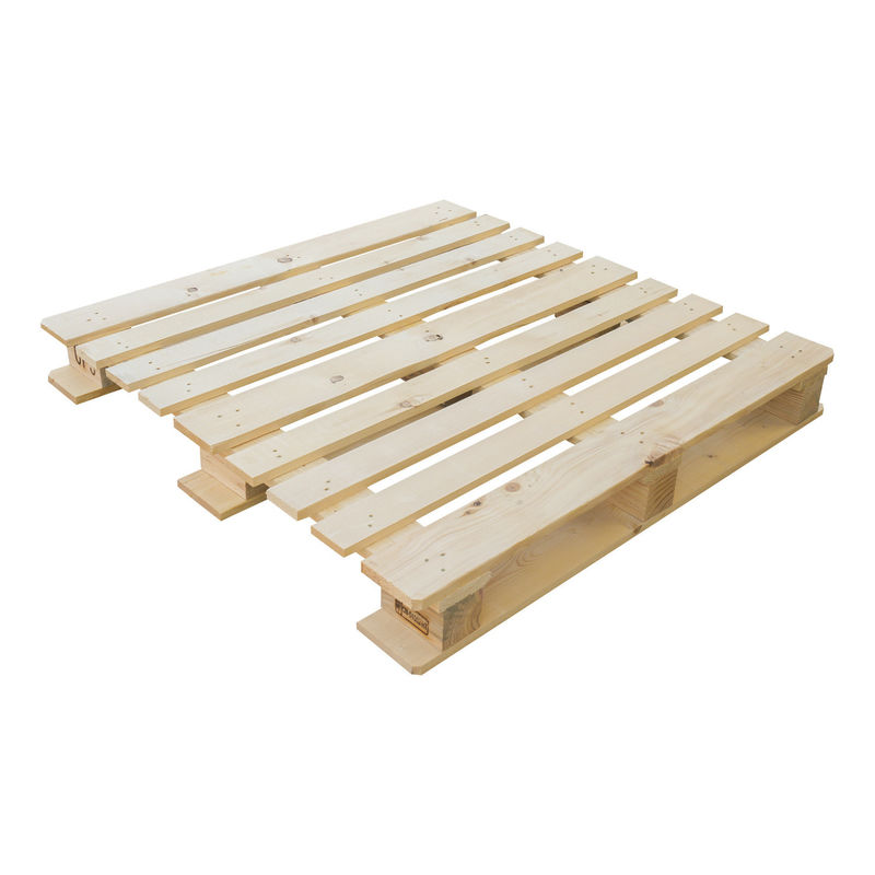 Lưu trữ kho 4 Way Block Pallet Củng cố gỗ bền được xử lý nhiệt