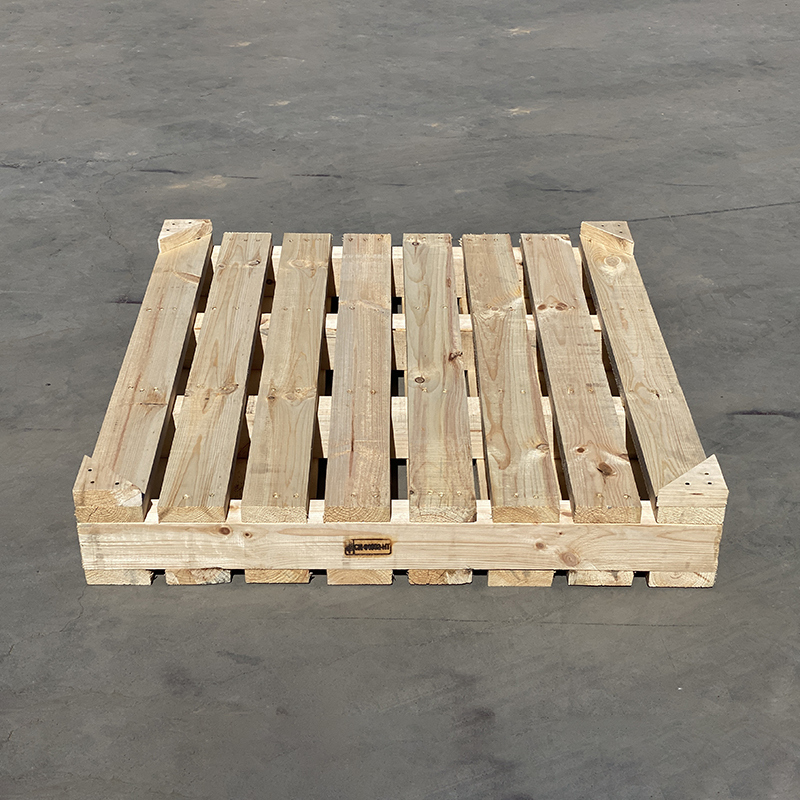 Khung gỗ pallet xuất khẩu khử trùng miễn phí, chống ẩm, kho bãi, xe nâng, bìa cứng, hai chiều, khung gỗ - Kích thước tùy chỉnh
